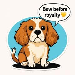 Dog sticker